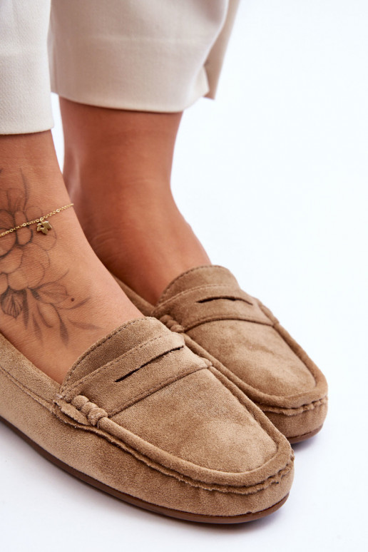 Mocassini eleganti in camoscio colore marrone Lenvie