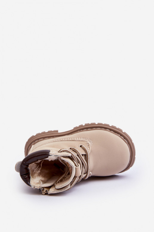 Stivali per bambini scarpe con cerniere beige Bansi