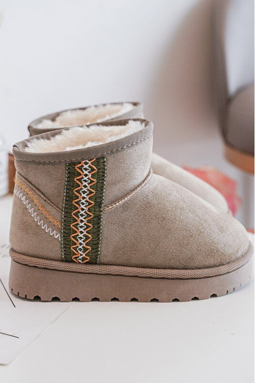 Stivali da neve Stivali riscaldamento Infantile colore verde Leonora