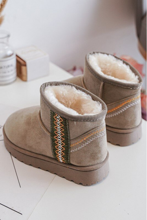 Stivali da neve Stivali riscaldamento Infantile colore verde Leonora