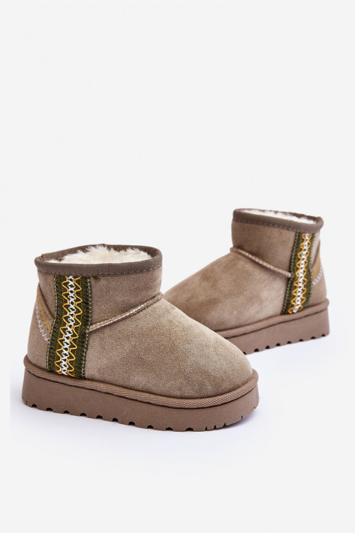 Stivali da neve Stivali riscaldamento Infantile colore verde Leonora