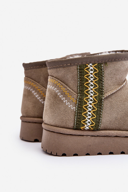 Stivali da neve Stivali riscaldamento Infantile colore verde Leonora