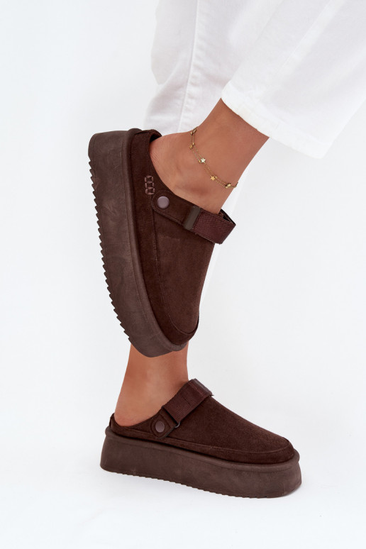 Stivali da neve Femminile con una piattaformacon chiusura adesivaem CzekoladoAe Jorielle