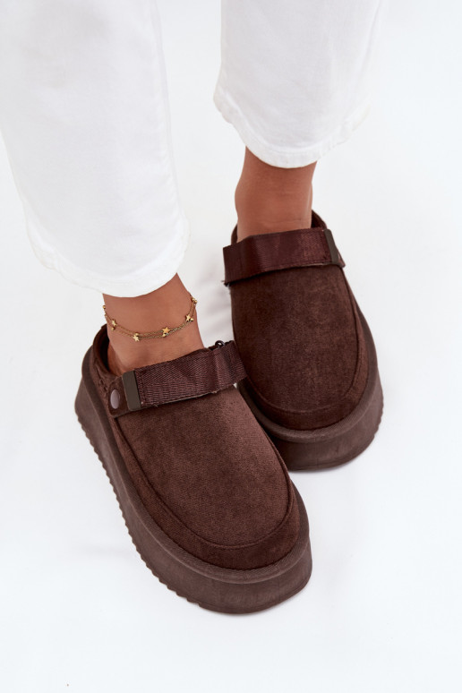 Stivali da neve Femminile con una piattaformacon chiusura adesivaem CzekoladoAe Jorielle