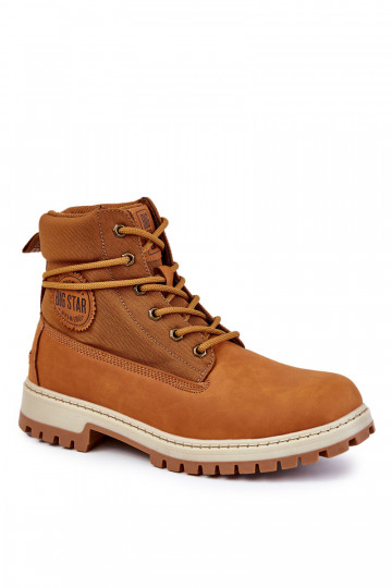 per uomo Stivali scarpe Memory Foam Big Star KK174203 colore marrone