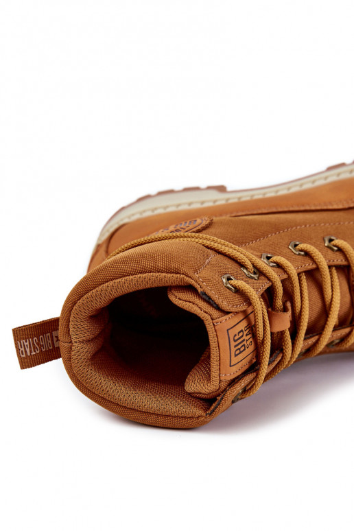 per uomo Stivali scarpe Memory Foam Big Star KK174203 colore marrone