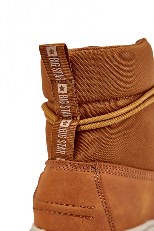 per uomo Stivali scarpe Memory Foam Big Star KK174203 colore marrone