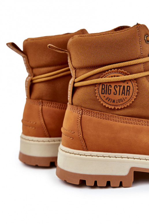 per uomo Stivali scarpe Memory Foam Big Star KK174203 colore marrone