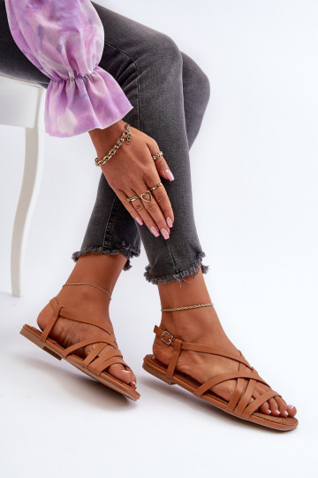 Sandali bassi da donna Big Star NN274013 colore marrone 2