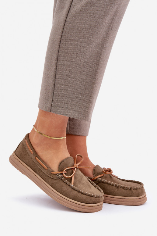 mocassini da donna Su una suola piatta colore kaki Timannie