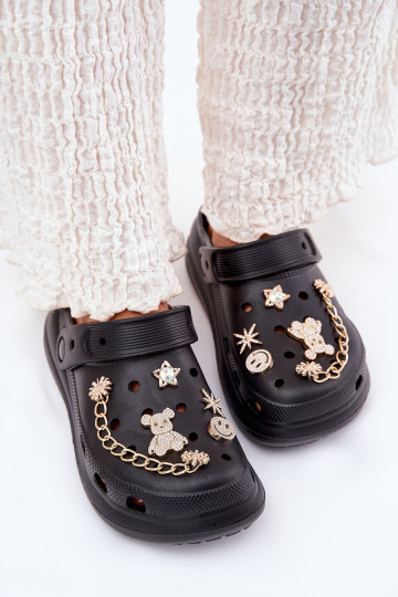 Pantofole leggere Pantofole da donnaPrzypinkami colore nero Linaviela 2