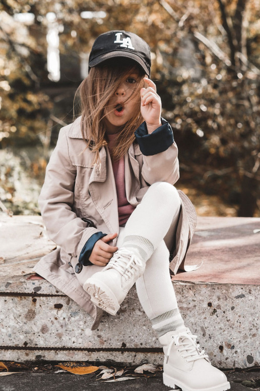 Caldi stivali per bambini colore avorio Dexter