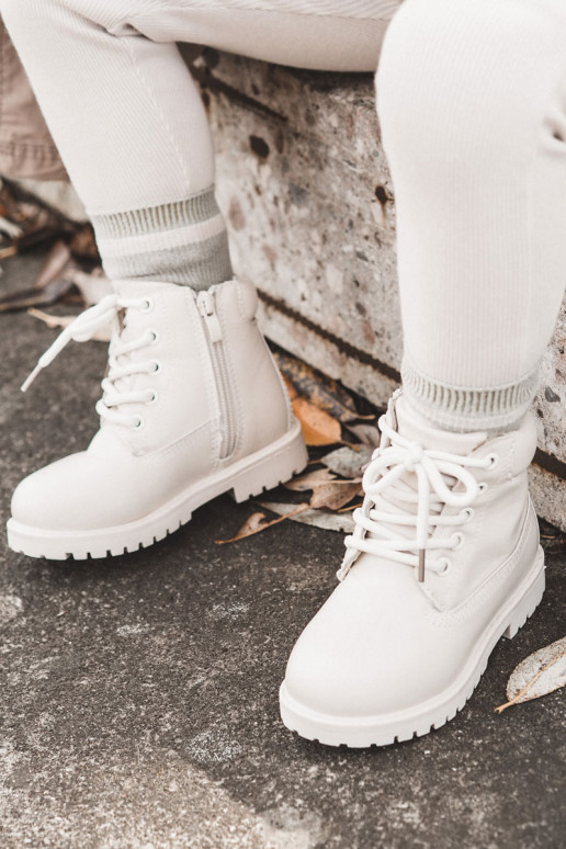 Caldi stivali per bambini colore avorio Dexter