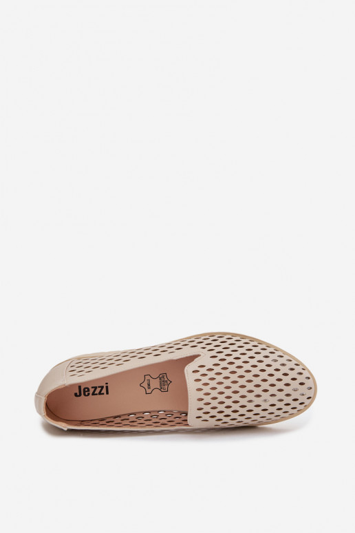 con elementi traforati scarpe Femminile beige Flariette