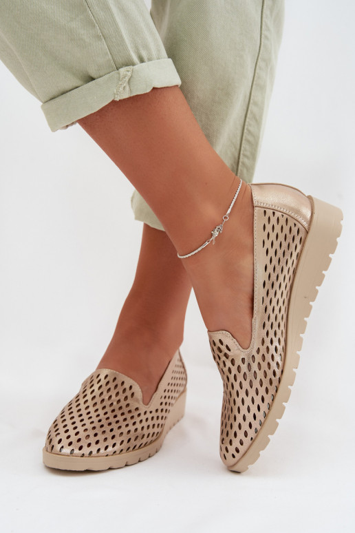 con elementi traforati scarpe Femminile colore dorato Flariette