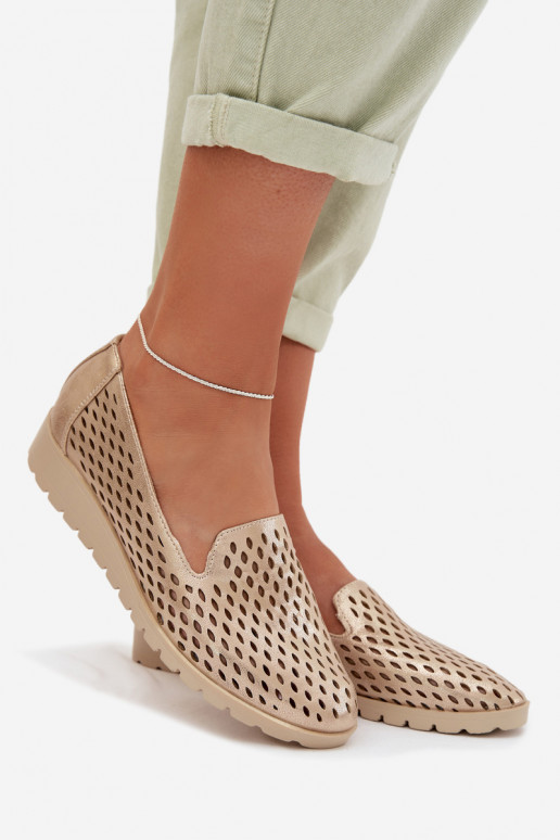 con elementi traforati scarpe Femminile colore dorato Flariette