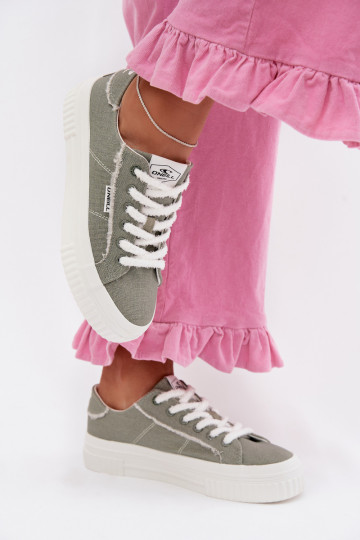 Scarpe per il tempo libero con una piattaforma O`NEILL SPINNA C INOMEN LOIN 90261009.05Z colore verde