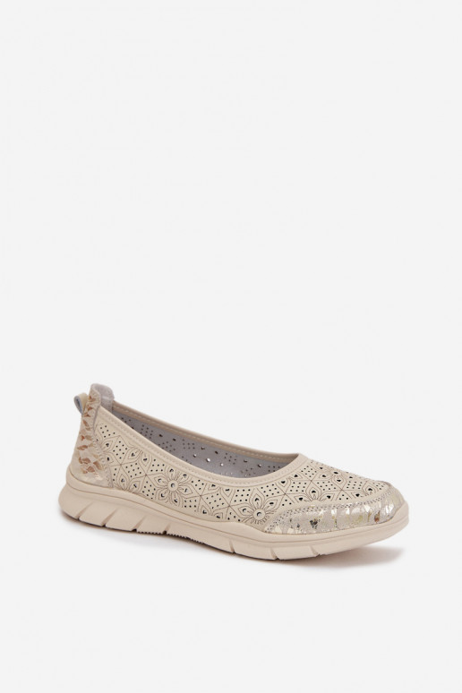 Ballerine traforateAbilitatoturalnej Skóry beige Palorette