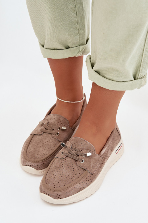 scarpeAbilitatoturalnego dalla pelle scamosciatau beige Selorette