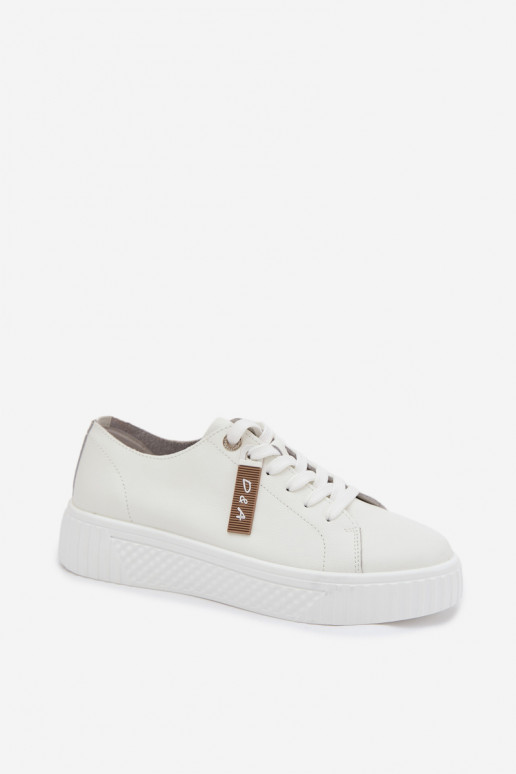 Scarpe modello sneakers FemminileAbilitatoturalnej Skóry D&A GR61-5591 Colore bianco