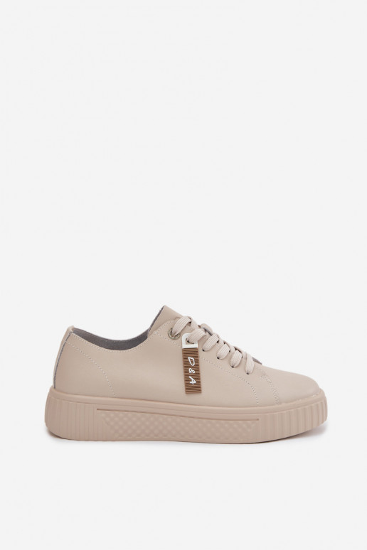 Scarpe modello sneakers FemminileAbilitatoturalnej Skóry D&A GR61-5591 beige