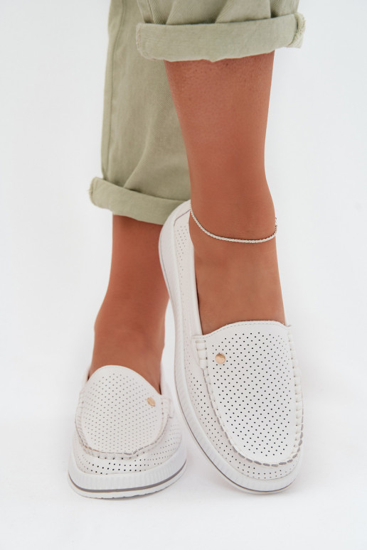 scarpe FemminileAbilitatoturalnej Skóry S.Barski GR61-5980 Colore bianco