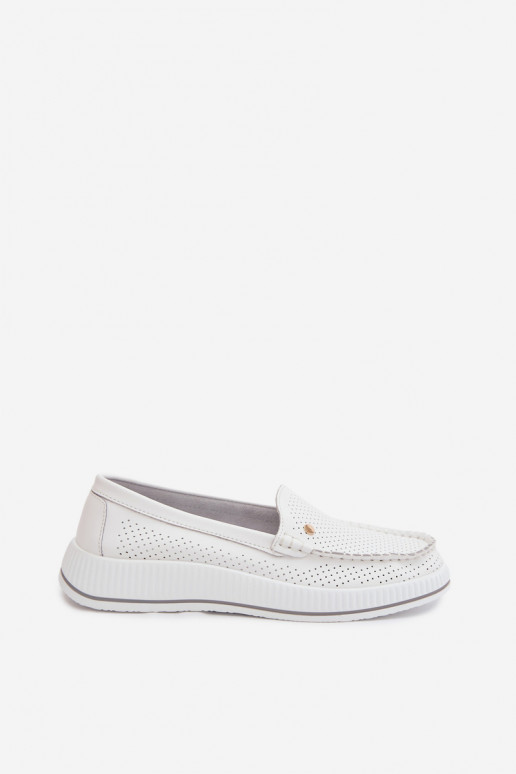 scarpe FemminileAbilitatoturalnej Skóry S.Barski GR61-5980 Colore bianco