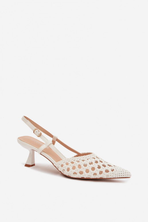 sandali fantasia Femminile con i tacchi Colore bianco Selinae