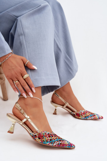 sandali fantasia Femminile con i tacchi Colori differenti Selinae