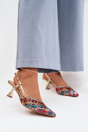 sandali fantasia Femminile con i tacchi Colori differenti Selinae 2