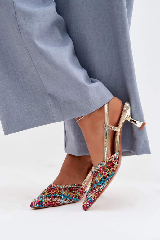 sandali fantasia Femminile con i tacchi Colori differenti Selinae