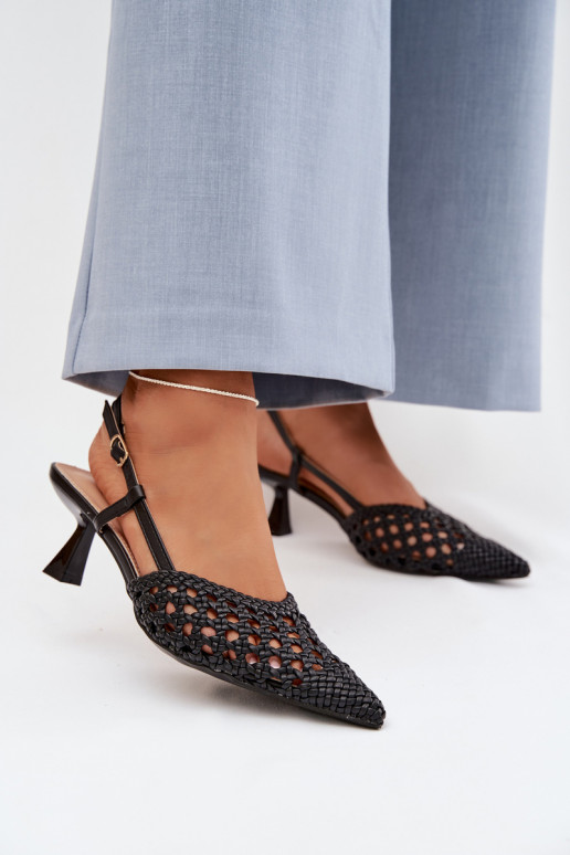 sandali fantasia Femminile con i tacchi colore nero Selinae