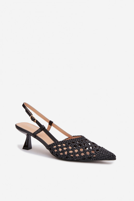 sandali fantasia Femminile con i tacchi colore nero Selinae