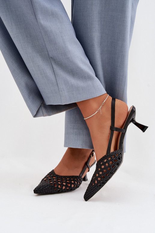sandali fantasia Femminile con i tacchi colore nero Selinae
