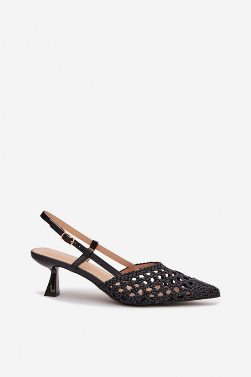 sandali fantasia Femminile con i tacchi colore nero Selinae