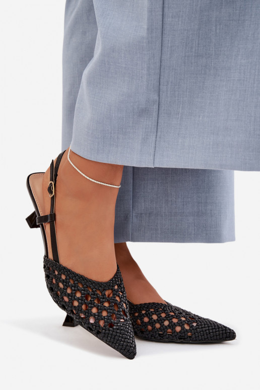 sandali fantasia Femminile con i tacchi colore nero Selinae