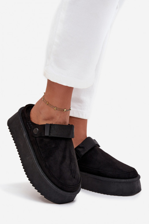 Stivali da neve Femminile con una piattaformacon chiusura adesivaem colore nero Jorielle