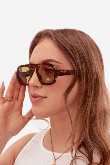 Femminile Occhiali da soleFiltrem UV marrone-colore verde 2