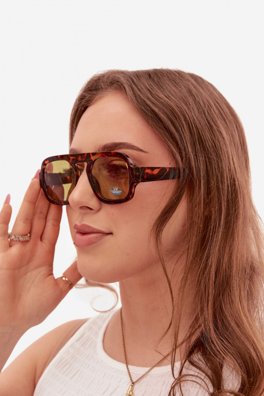 Femminile Occhiali da soleFiltrem UV marrone-colore verde