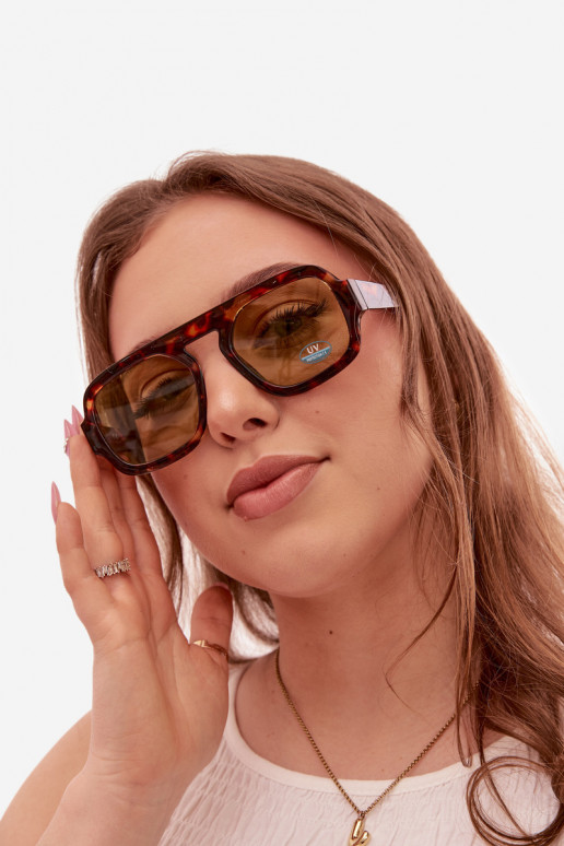 Femminile Occhiali da soleFiltrem UV marrone-colore verde