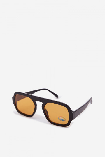 Femminile Occhiali da soleFiltrem UV Nero e-colore arancione