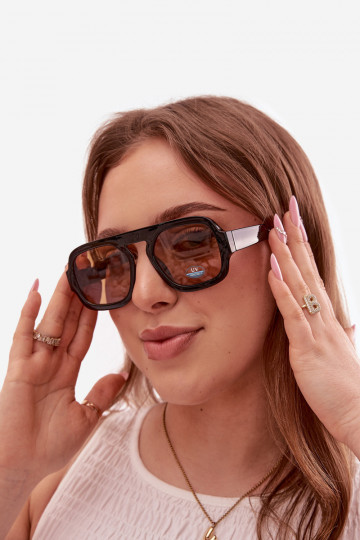 Femminile Occhiali da soleFiltrem UV nero e marrone 2