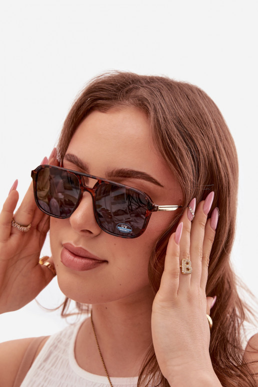 Occhiali da sole FemminileFiltrem UV marrone-colore nero