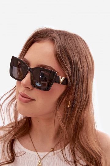 Occhiali da sole Femminile Occhi di gatto colore nero 2