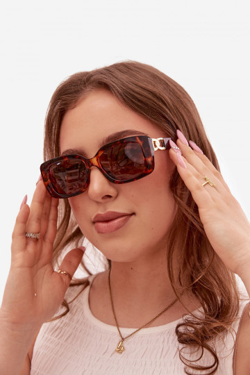 Occhiali da sole Femminile Ze colore doratom Detalem colore marrone 2