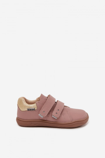 Scarpe in pelle Barefoot per bambini Bartek 8600355 color rosa 2
