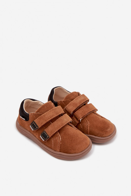 Pelle scarpe Barefoot Infantile Bartek 8600363 colore marrone