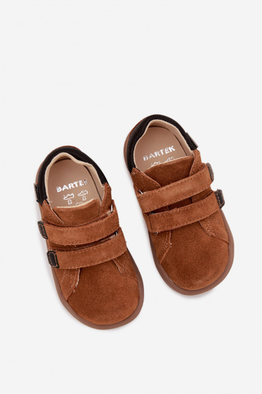 Pelle scarpe Barefoot Infantile Bartek 8600363 colore marrone