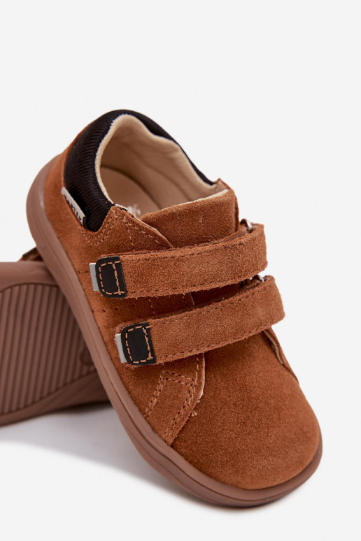 Pelle scarpe Barefoot Infantile Bartek 8600363 colore marrone