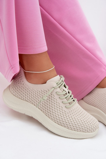 Scarpe sportive da donna Carmivelle color sabbia